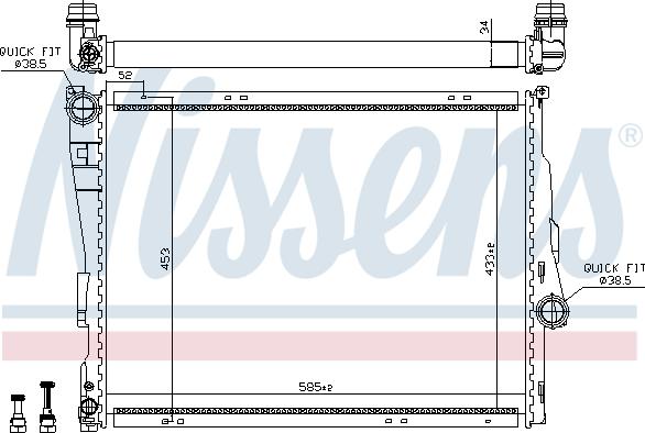 Nissens 60782 - Radiator, racire motor aaoparts.ro