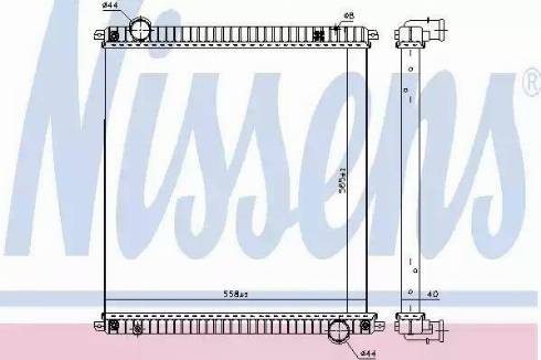 Nissens 61968 - Radiator, racire motor aaoparts.ro