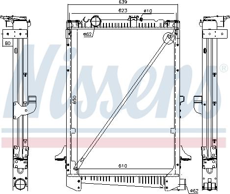 Nissens 61441A - Radiator, racire motor aaoparts.ro