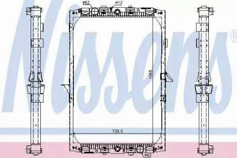 Nissens 61417 - Radiator, racire motor aaoparts.ro