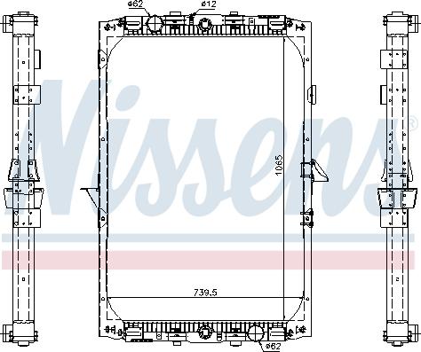 Nissens 61417A - Radiator, racire motor aaoparts.ro