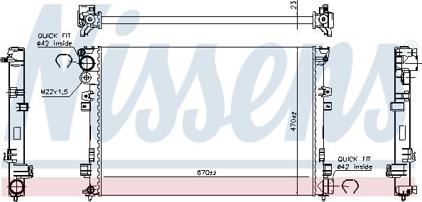 Nissens 695079 - Radiator, racire motor aaoparts.ro