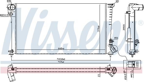 Nissens 61315 - Radiator, racire motor aaoparts.ro