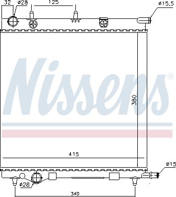 Nissens 694001 - Radiator, racire motor aaoparts.ro