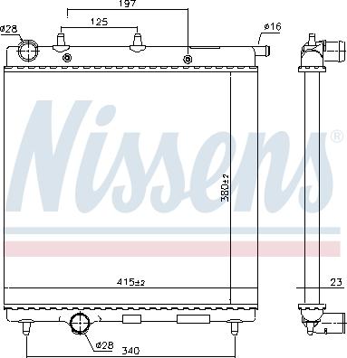 Nissens 61277 - Radiator, racire motor aaoparts.ro