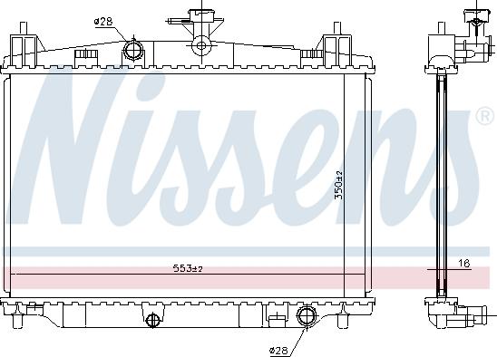 Nissens 68504 - Radiator, racire motor aaoparts.ro