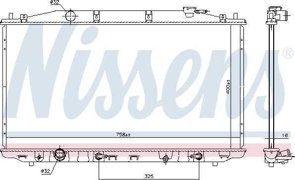 Nissens 68138 - Radiator, racire motor aaoparts.ro