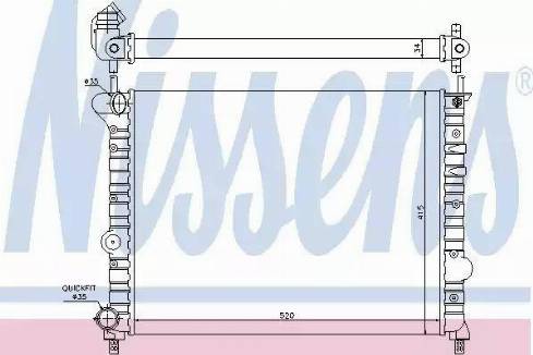 Nissens 68800 - Radiator, racire motor aaoparts.ro