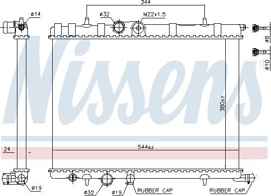 Nissens 63502 - Radiator, racire motor aaoparts.ro