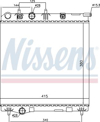 NISSENS 694543 - Radiator, racire motor aaoparts.ro