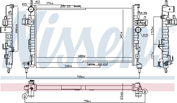 Nissens 63094 - Radiator, racire motor aaoparts.ro