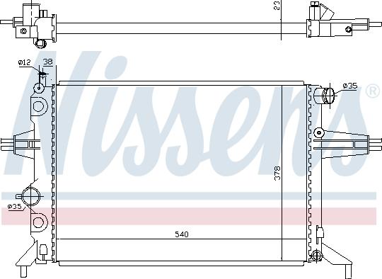 Nissens 63005A - Radiator, racire motor aaoparts.ro