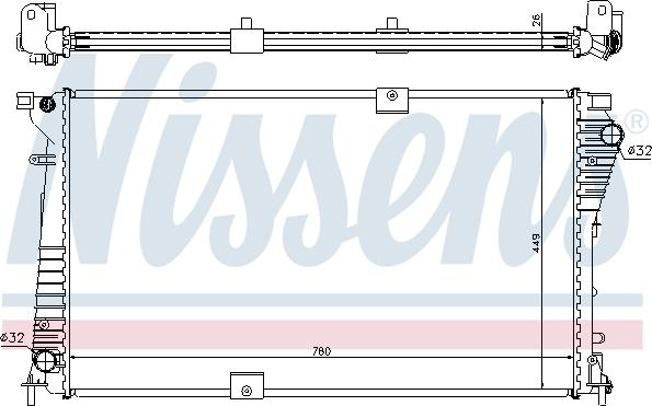 Nissens 630709 - Radiator, racire motor aaoparts.ro