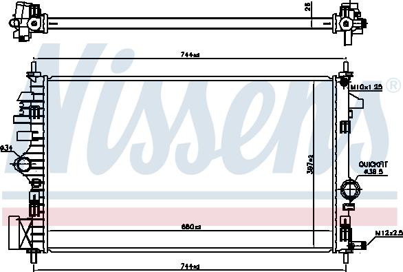 Nissens 630773 - Radiator, racire motor aaoparts.ro