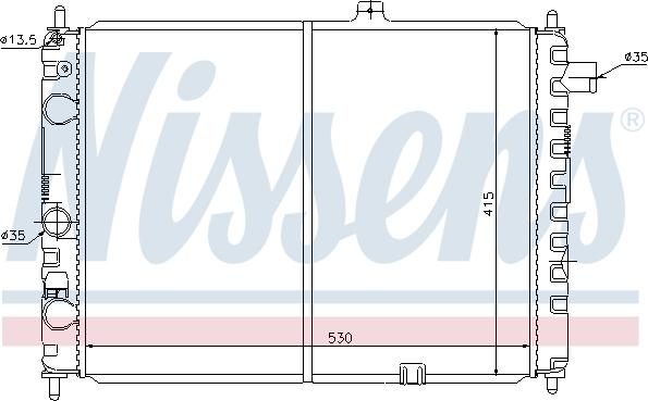 Nissens 63170 - Radiator, racire motor aaoparts.ro
