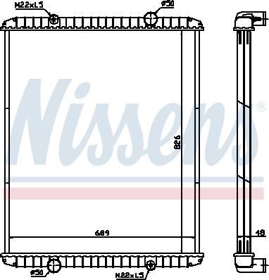 NISSENS 638490 - Radiator, racire motor aaoparts.ro