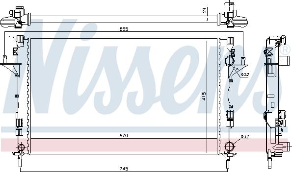 Nissens 63813 - Radiator, racire motor aaoparts.ro