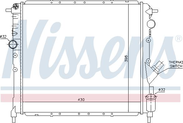 NISSENS 63878 - Radiator, racire motor aaoparts.ro