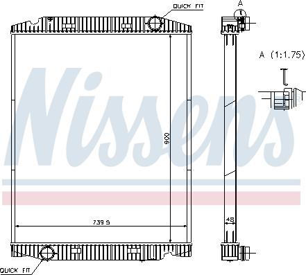 Nissens 63331A - Radiator, racire motor aaoparts.ro