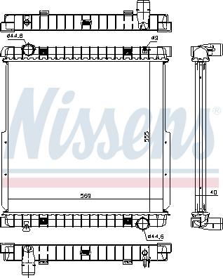 Nissens 63333 - Radiator, racire motor aaoparts.ro
