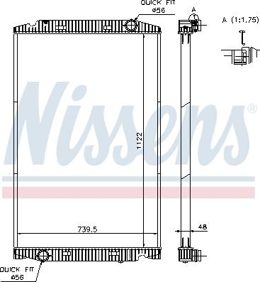 Nissens 63329A - Radiator, racire motor aaoparts.ro