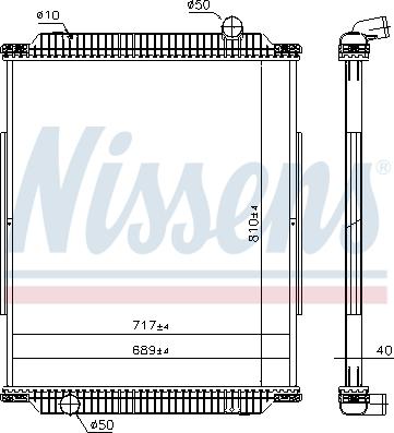 NISSENS 637890 - Radiator, racire motor aaoparts.ro