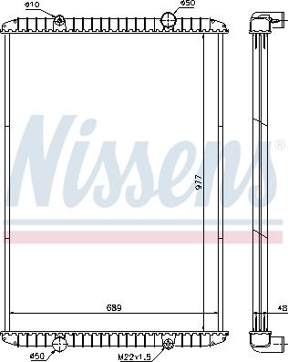 NISSENS 637750 - Radiator, racire motor aaoparts.ro