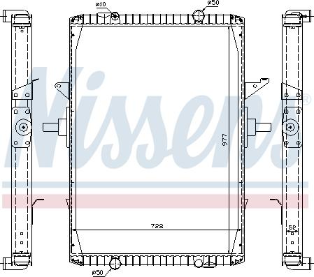 NISSENS 63775A - Radiator, racire motor aaoparts.ro