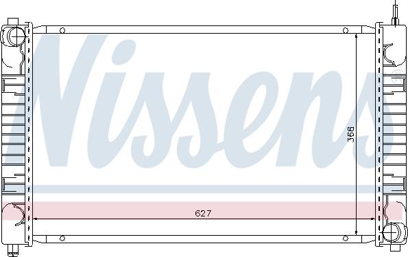 NISSENS 62634 - Radiator, racire motor aaoparts.ro