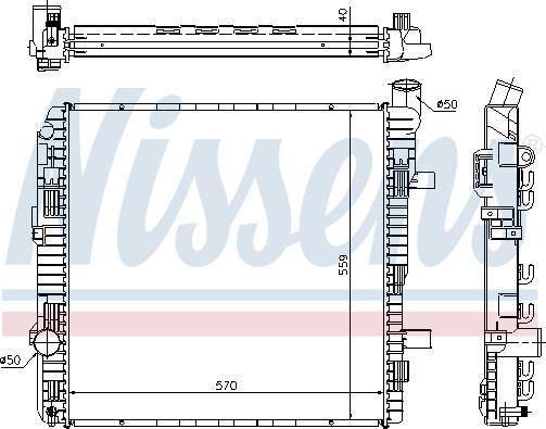 Nissens 62626A - Radiator, racire motor aaoparts.ro