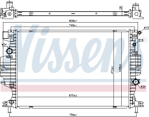 Nissens 620156 - Radiator, racire motor aaoparts.ro