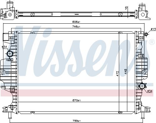 Nissens 620152 - Radiator, racire motor aaoparts.ro