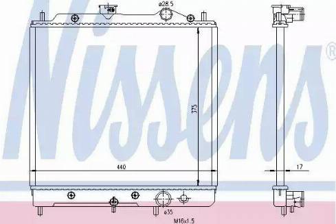 Nissens 62817 - Radiator, racire motor aaoparts.ro