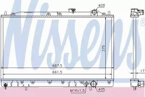 Nissens 62834 - Radiator, racire motor aaoparts.ro