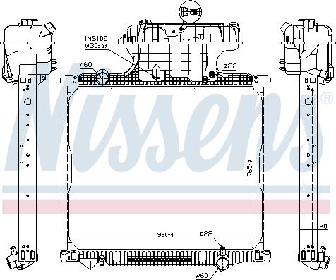 Nissens 62875 - Radiator, racire motor aaoparts.ro