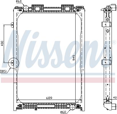 Nissens 62870A - Radiator, racire motor aaoparts.ro