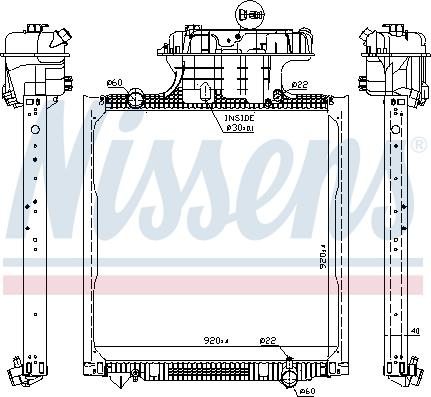 Nissens 62873 - Radiator, racire motor aaoparts.ro