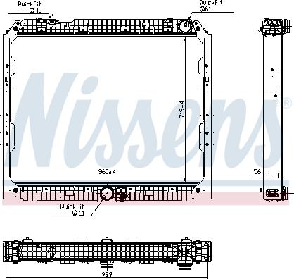 Nissens 627002 - Radiator, racire motor aaoparts.ro