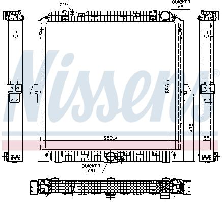 Nissens 67192 - Radiator, racire motor aaoparts.ro