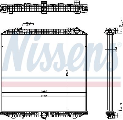 NISSENS 671750 - Radiator, racire motor aaoparts.ro