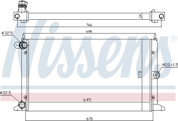 Nissens 67304 - Radiator, racire motor aaoparts.ro