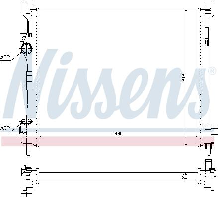 Nissens 67246 - Radiator, racire motor aaoparts.ro