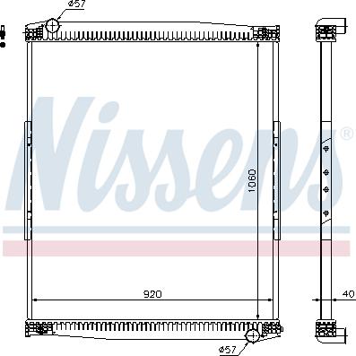 Nissens 67258 - Radiator, racire motor aaoparts.ro