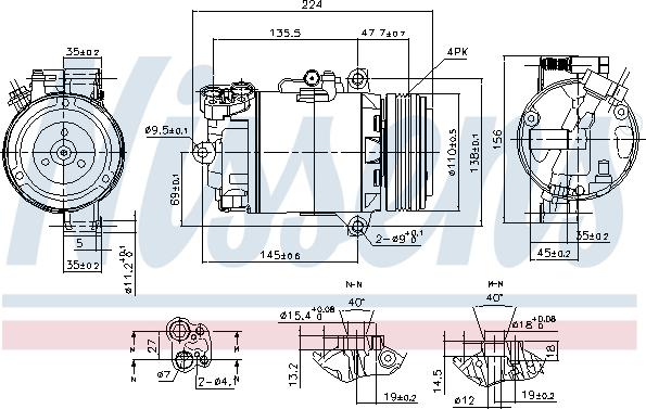 Nissens 89483 - Compresor, climatizare aaoparts.ro