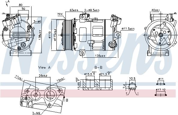 Nissens 890947 - Compresor, climatizare aaoparts.ro