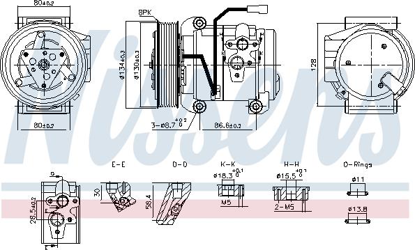 NISSENS 890957 - Compresor, climatizare aaoparts.ro