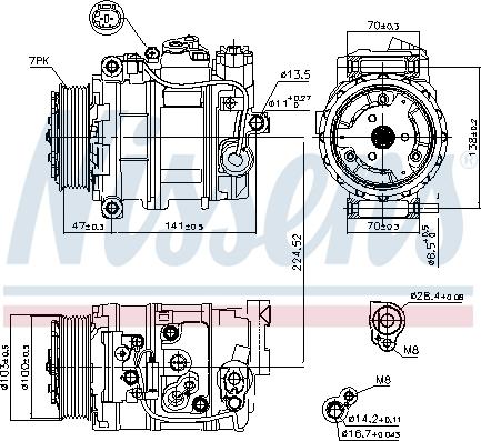 Nissens 89090 - Compresor, climatizare aaoparts.ro