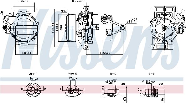 Nissens 890980 - Compresor, climatizare aaoparts.ro