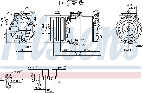 Nissens 89042 - Compresor, climatizare aaoparts.ro