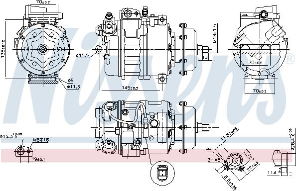 Nissens 890635 - Compresor, climatizare aaoparts.ro